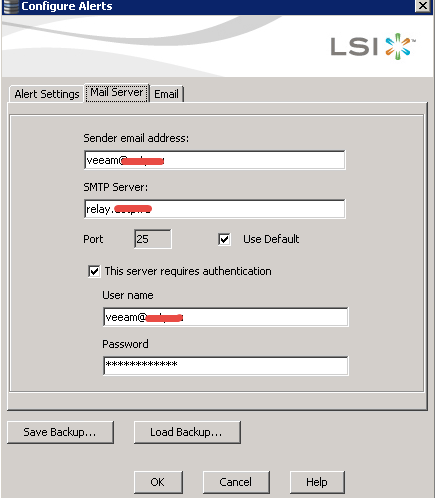 Как настроить email оповещение в LSI MegaRAID-05