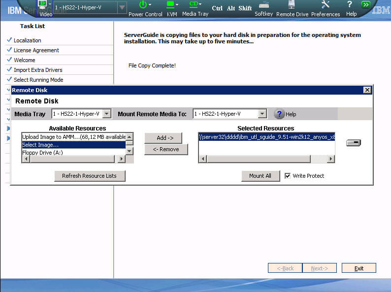Как установить Windows 2012R2 на блейды IBM Blade HS22-15