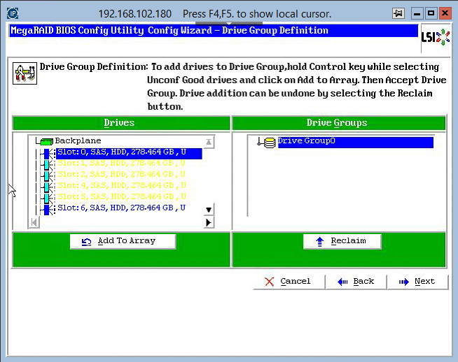 как зайти в RAID утилиту LSI при загрузке сервера-14