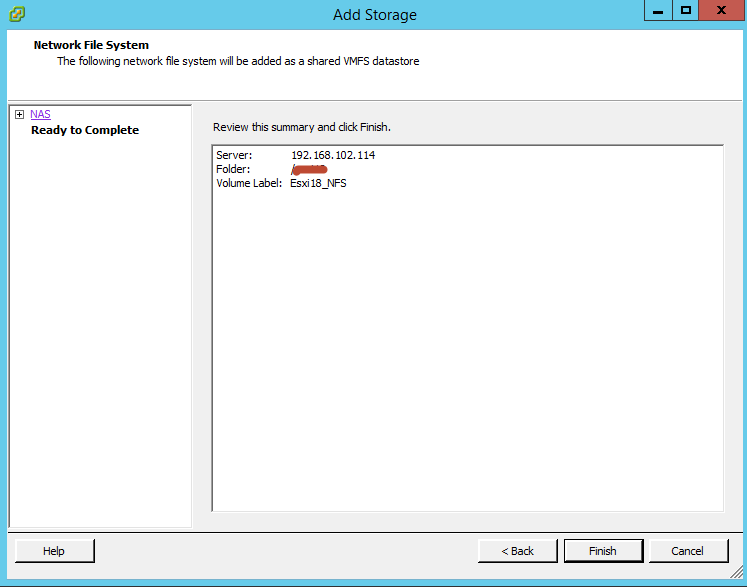 Как подключить NFS диск с Open-e 7 в VMware ESXI 5.5-14
