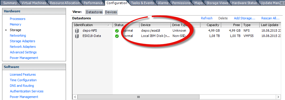 Как подключить NFS диск с Open-e 7 в VMware ESXI 5.5-16