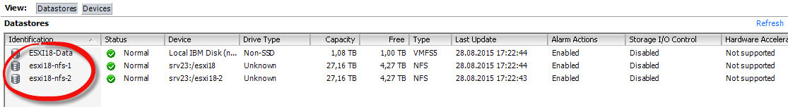 Как подключить NFS диск с Windows Server 2012 R2 в VMware ESXI 5.5-40