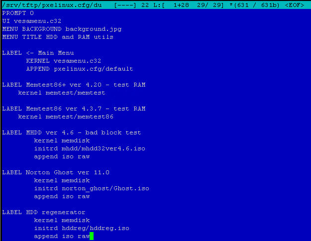 Как установить загрузочный PXE сервер для установки Windows, Linux, ESXI 5.5-10 часть. Добавляем HDD Regenerator-04