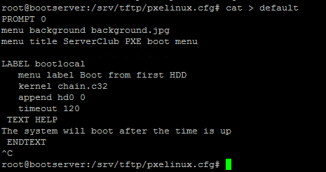 Как установить загрузочный PXE сервер для установки Windows, Linux, ESXI 5.5-13
