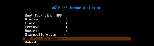 Как установить загрузочный PXE сервер для установки Windows, Linux, ESXI 5.5-16 часть. Добавляем DOS в меню-04