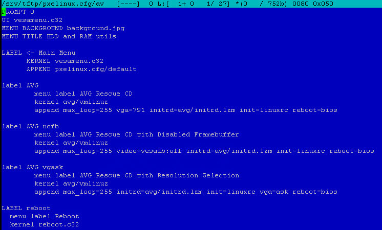 Как установить загрузочный PXE сервер для установки Windows, Linux, ESXI 5.5-20 часть. Добавляем AVG-06