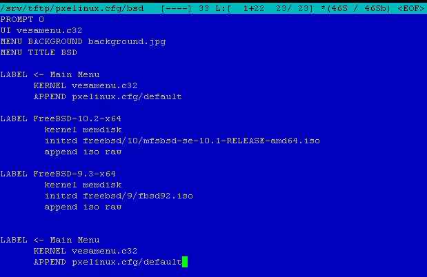 Как установить загрузочный PXE сервер для установки Windows, Linux, ESXI 5.5-6 часть. Добавляем FreeBSD-06
