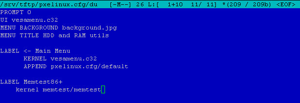 Как установить загрузочный PXE сервер для установки Windows, Linux, ESXI 5.5-8 часть. Добавляем Memtest86+-08