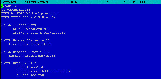 Как установить загрузочный PXE сервер для установки Windows, Linux, ESXI 5.5-9 часть. Добавляем MHDD 4.6-04