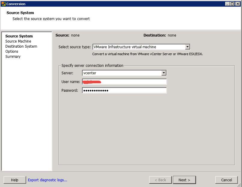 Как мигрировать виртуальную машину на VMware Vcenter 5.5 с сжатием диска и сменой толстого на тонкий формат-05