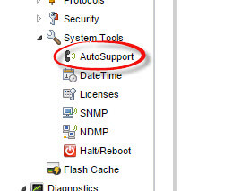 Как настроить AutoSupport на fas2240-02