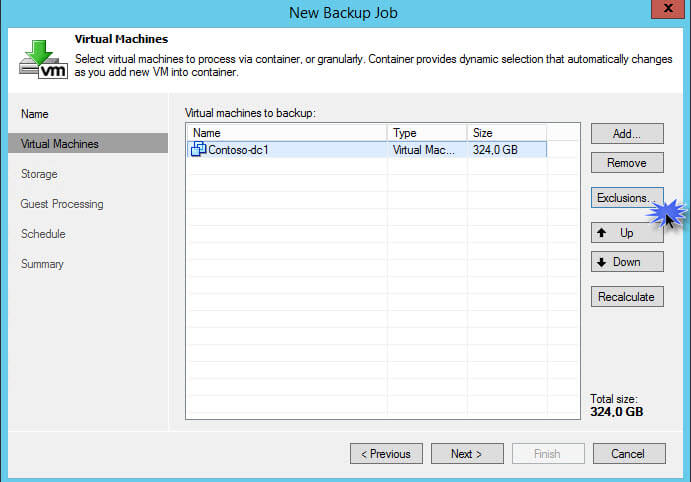 Как сделать резервную копию отдельного диска виртуальной машины в Veeam Backup Replication 7-04