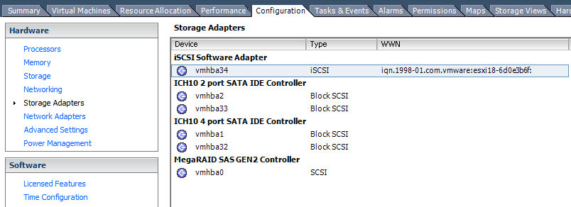 Как создать и подключить ISCSI диск из Windows Server 2008 R2 в VMware ESXI 5.5-09