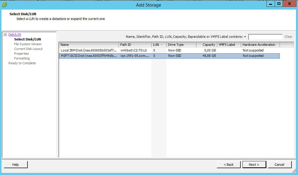 Как создать и подключить ISCSI диск из Windows Server 2008 R2 в VMware ESXI 5.5-36
