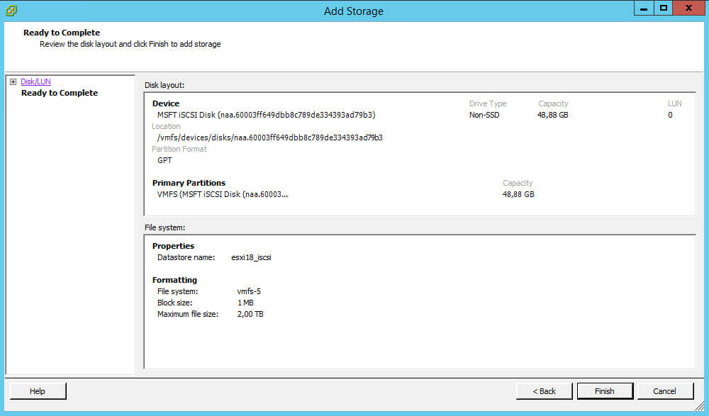 Как создать и подключить ISCSI диск из Windows Server 2008 R2 в VMware ESXI 5.5-41