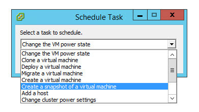Как создать snapshot виртуальной машины по расписанию в VMware vCenter 5.5-03