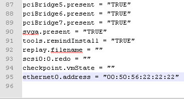как прописать мак адрес виртуальной машины VMware-08