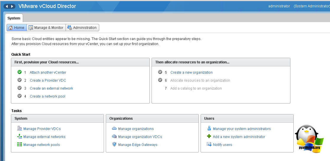 Manage & Monitor VMware vCLoud Director