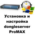 Установка и настройка dongleserver ProMAX