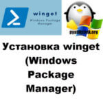 Установка WinGet Windows Package Manager (Менеджер пакетов)