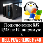 Подключение NAS QNAP по FC напрямую в Dell PowerEdge R740