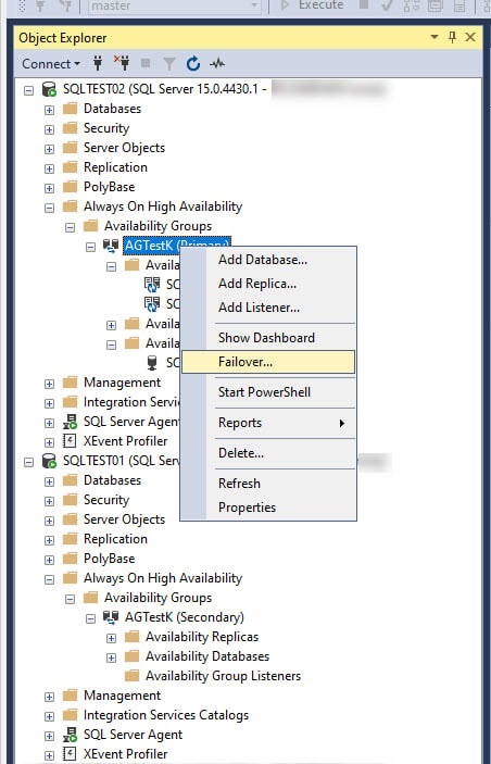 Тестирование работы AlwaysON при обновлении MS SQL Server с версии 2019 до версии 2022