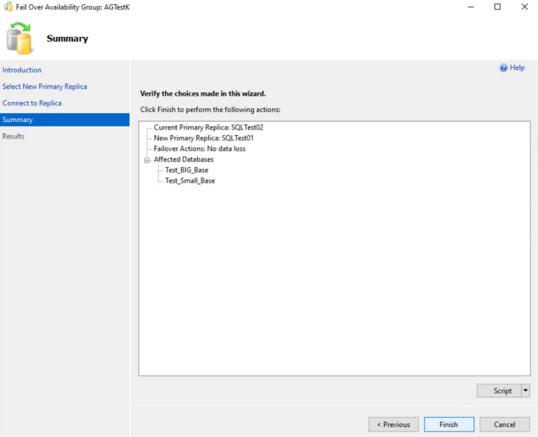 Тестирование работы AlwaysON при обновлении MS SQL Server с версии 2019 до версии 2022