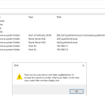 DNS: There are too many items in the folder DNS: There are too many items in the folder